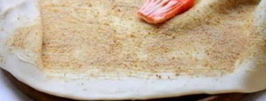 яблочный штрудель из слоеного дрожжевого теста. Шаг 3