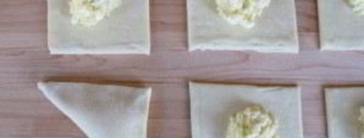 слойки из бездрожжевого теста с сыром. Шаг 5