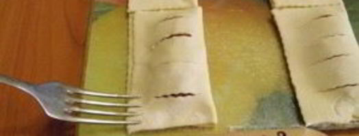 слойки из слоеного бездрожжевого теста. Шаг 6