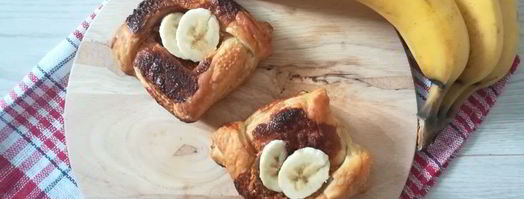 слойки с арахисовой пастой и бананом. Шаг 6