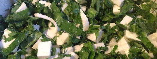 слойки с щавелем, сыром и яйцом. Шаг 10