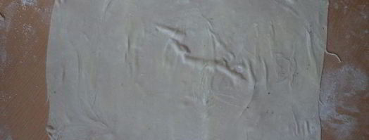 слойки с творогом, курагой и орехами. Шаг 9