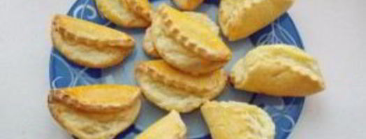 сочни с творогом из песочного теста. Шаг 12