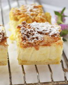 Сырник с персиками