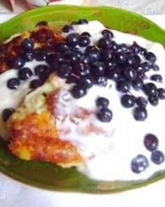 Сырники с черникой