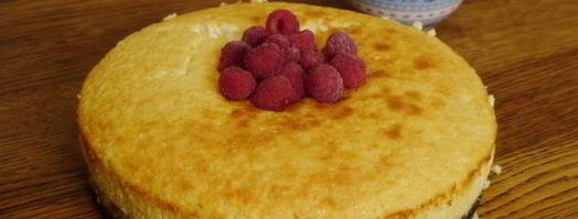 творожник с белым шоколадом и малиной. Шаг 12