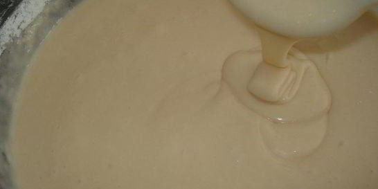 Бисквитное тесто на кефире