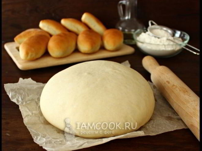 Рецепт быстрого дрожжевого теста на воде на пирожки