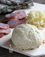 Дрожжевое тесто для пиццы на молоке