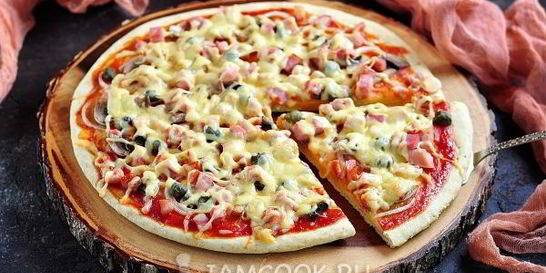 Хрустящее тесто для пиццы