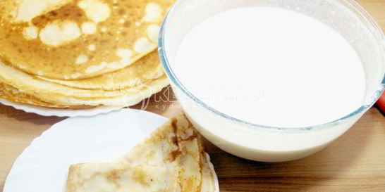 Тесто для блинов на молоке