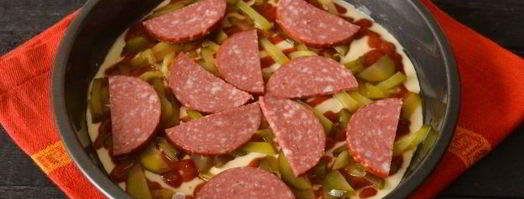 тесто для пиццы на кислом молоке. Шаг 14