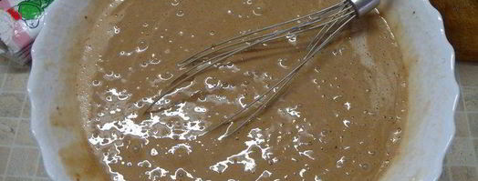 бисквит на кефире шоколадный. Шаг 4