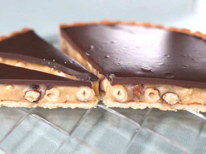 Рецепт карамельно-орехового торт