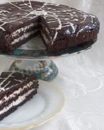 Шоколадно-творожный торт
