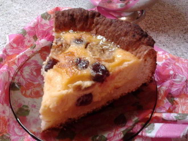 Рецепт сметанника с ягодами