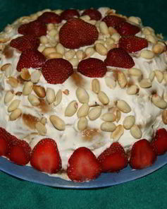 Торт из пряников с бананами