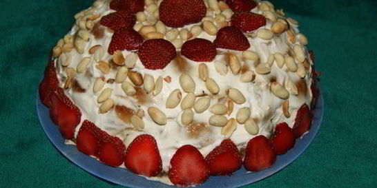 Торт из пряников с бананами