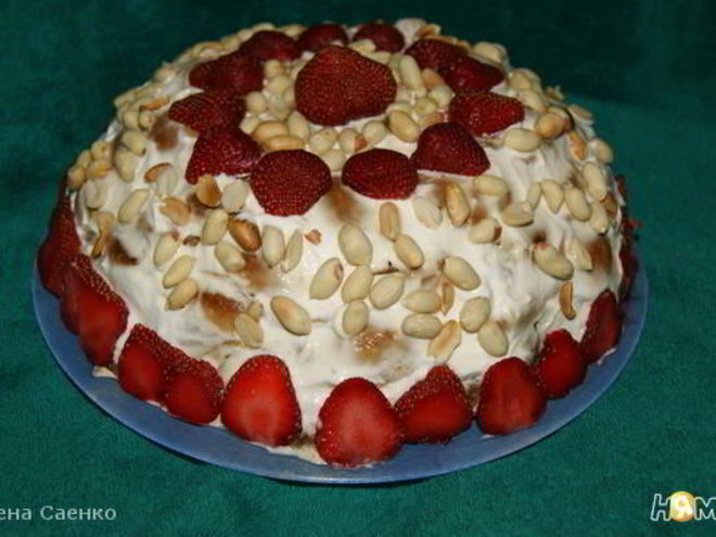 Рецепт торта из пряников с бананами