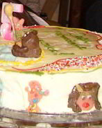 Торт на день рождения Полянка Винни Пуха