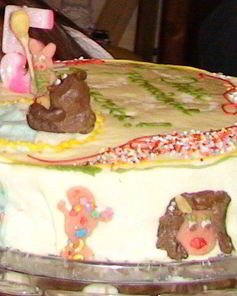 Торт на день рождения Полянка Винни Пуха