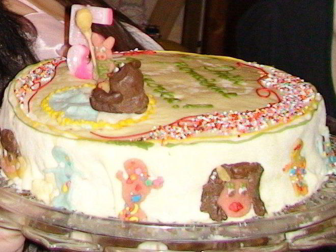 Рецепт торта на день рождения полянка винни пуха