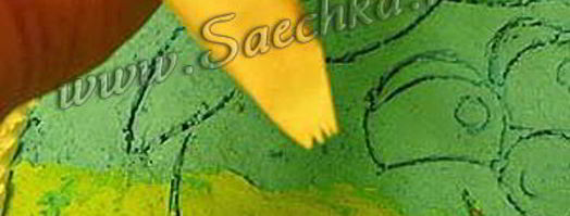 торт-разукрашка с нюшей. Шаг 4