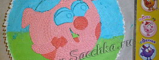 торт-разукрашка с нюшей. Шаг 6