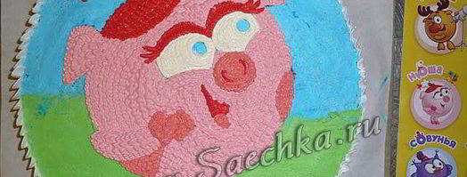 торт-разукрашка с нюшей. Шаг 7