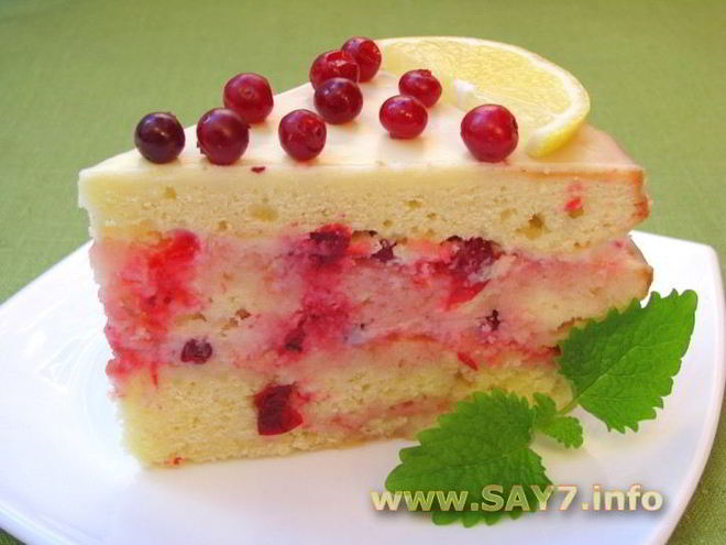 Рецепт торта роман лимона с клюквой