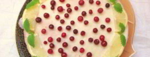 торт роман лимона с клюквой. Шаг 18