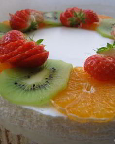 Торт с апельсиново-сливочным суфле