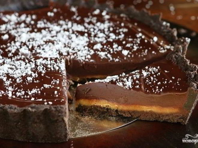 Рецепт торта с соленой карамелью