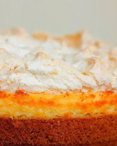 Творожный торт с меренгой