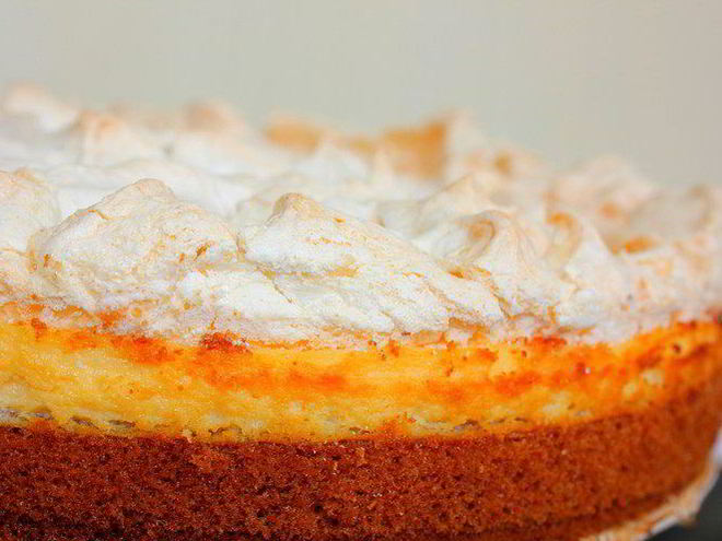 Рецепт творожного торта с меренгой