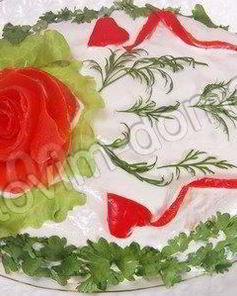 Закусочный мясной торт