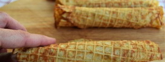 банановые вафли с кремом из фиников и орехов. Шаг 3