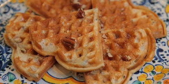 Бельгийские вафли с диким рисом