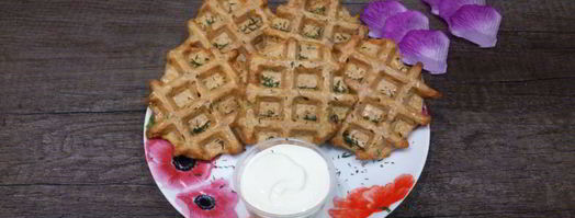 картофельные вафли с зеленью. Шаг 8