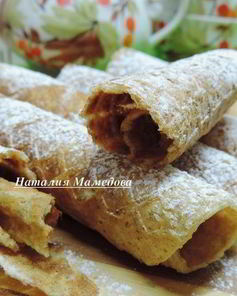 Хрустящие бананово-овсяные вафли