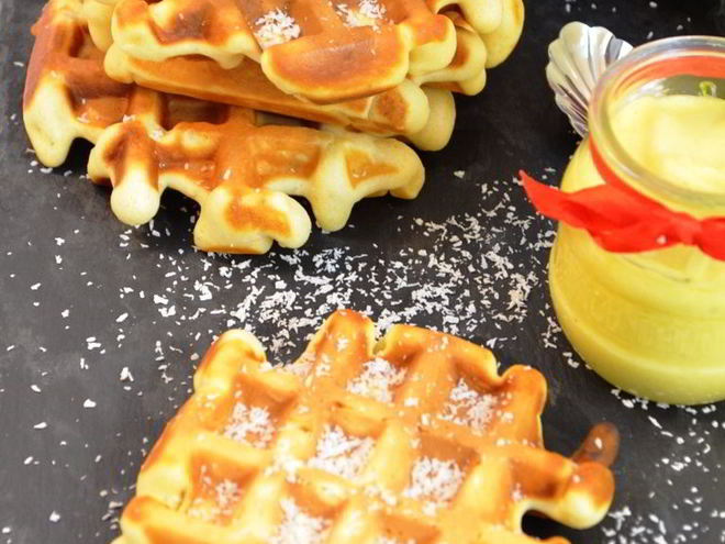 Рецепт кокосовых вафель