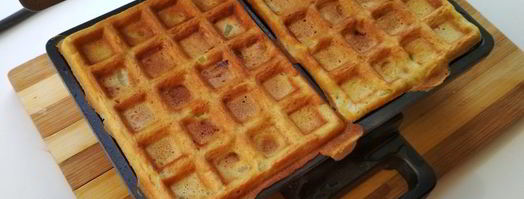 мягкие вафли с яблоком и курагой. Шаг 6