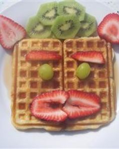 Нежные вафли на йогурте