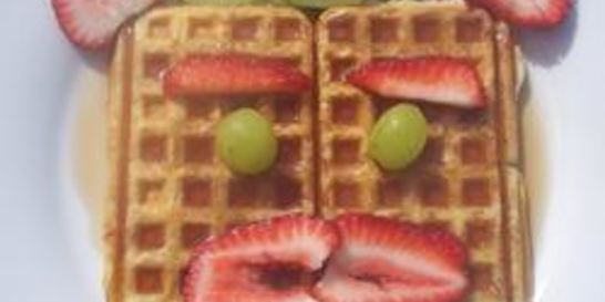 Нежные вафли на йогурте