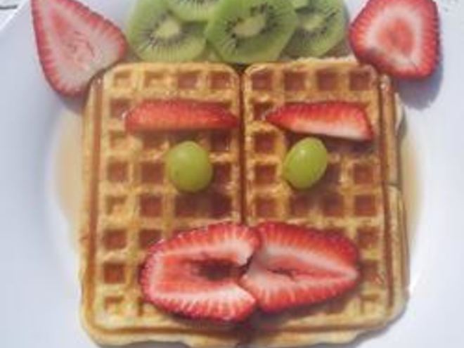 Рецепт нежных вафель на йогурте