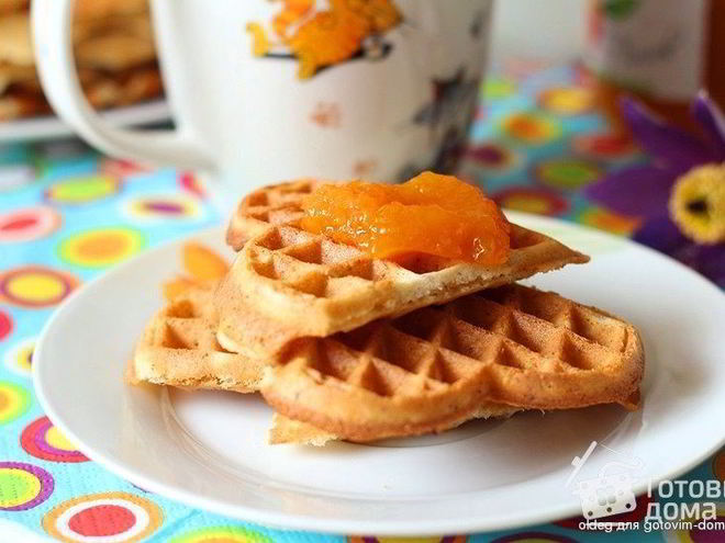 Рецепт ореховых вафель