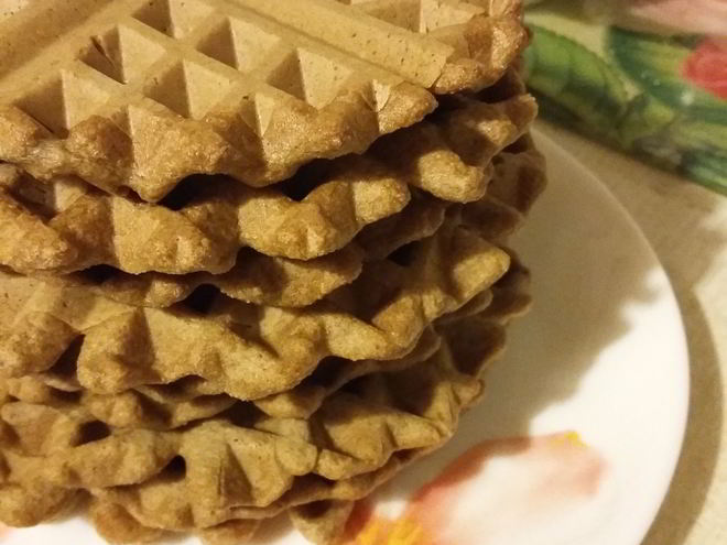 Рецепт ржаных вафель