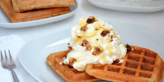 Цельнозерновые вафли без сахара