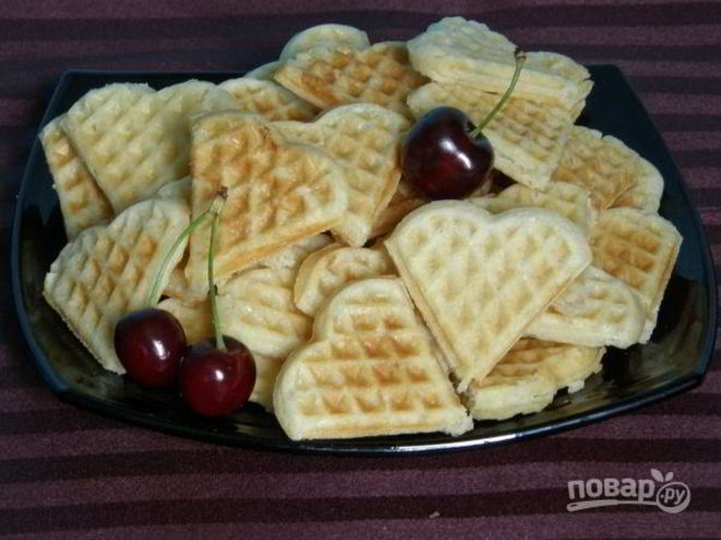 Рецепт вафель для электровафельницы сердечками