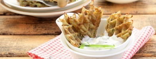 вафли из картофеля с укропом. Шаг 13